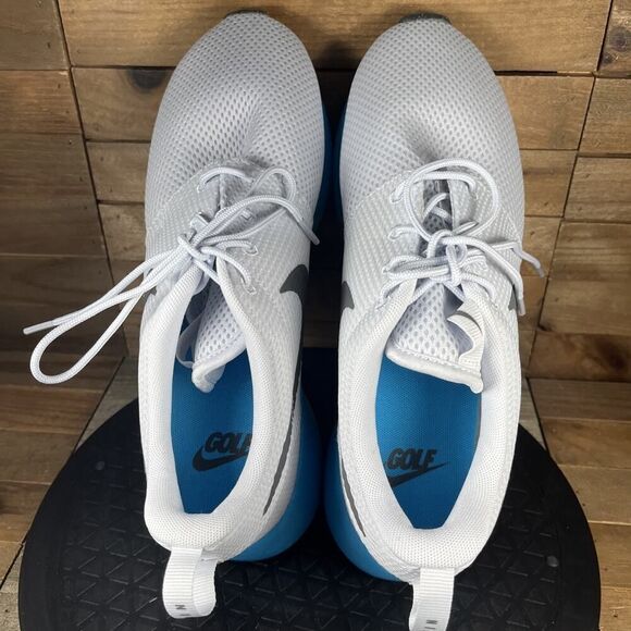 Nike Roshe 2 G Spikeless Golf Men's Size 8 Blue Lightning / Gray Lace Up Shoes - Picture 5 of 10